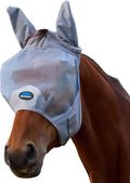 ComFiTec Fine Mesh Fly Mask with Ears, Grey, Medium
