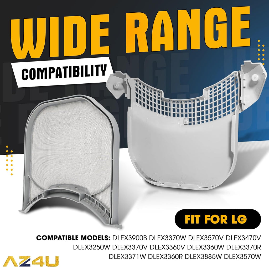 Dryer Lint Filter Screen And Lint Trap Cover Housing Replaces For LG DLG3051W DLG3171W DLGX3471V DLGX3471W DLGX3571V DLGX3251W DLGX3876W DLG3181W DLG3501W DLG3401W DLG3601W DLG3461W DLG2602W DLGX3901W