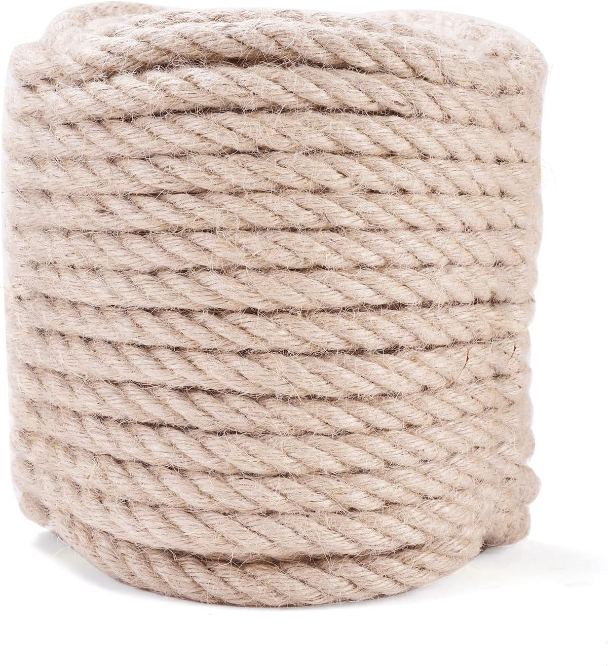 1/2 Inch Jute Rope 50 Ft - Twisted Manila Natural Thick Hemp Rope