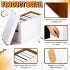 7 Pack Comic Book Storage Boxes, Holds 150-175 Comics