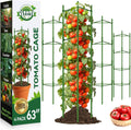 63 Inch Tomato Cages, 4 Pack Adiustable Plant Cages Assembled Tomato Garden Cages Stakes Vegetable Support Trellis