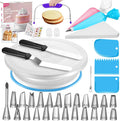 65 PCs Cake Decorating Kit with Cake Stand, Cake Baking Supplies