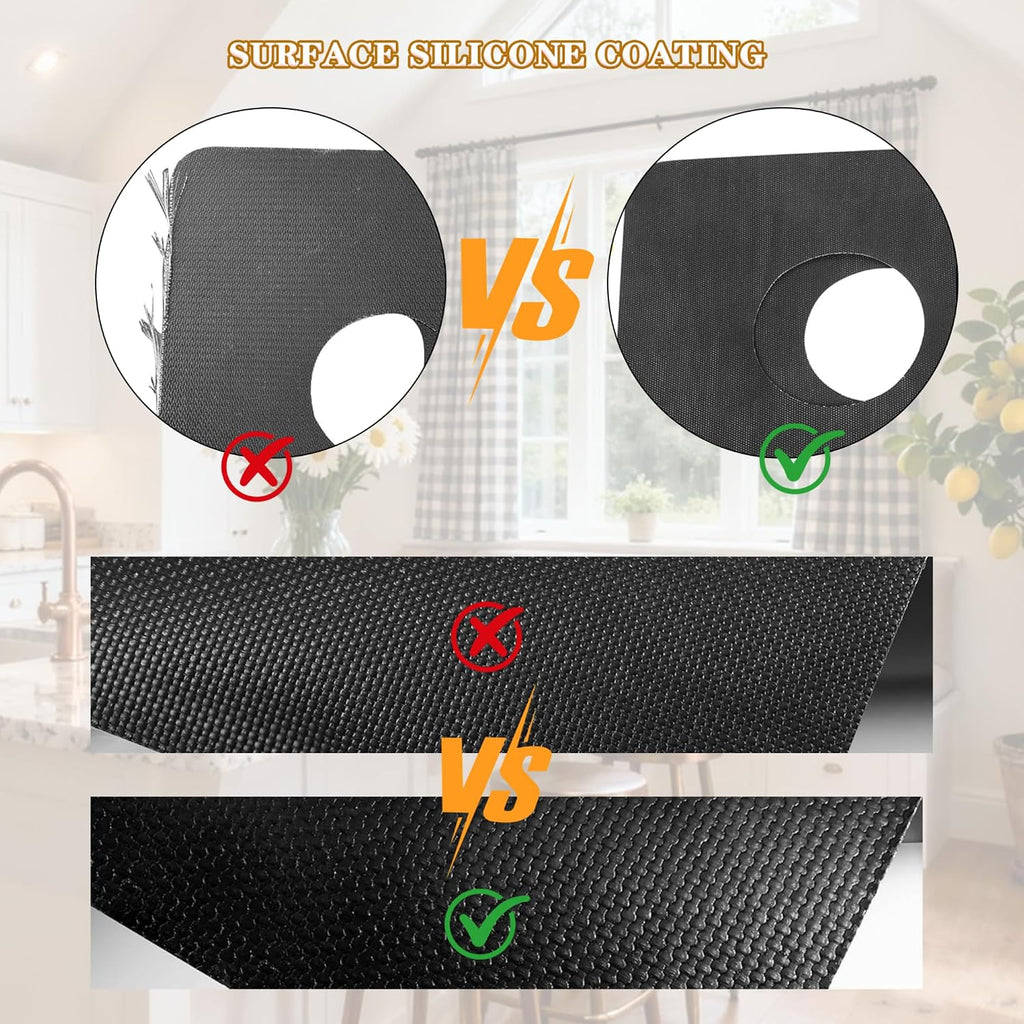 2 PCS Stove Protector liner For 30 Inch LG Gas Range Model LGLDG4315 LRG4115 LRG4113 LDG4313 LRGL5825 LRGL5925 LSGL6335DF,Reusable, Non-Stick and Easy to Clean