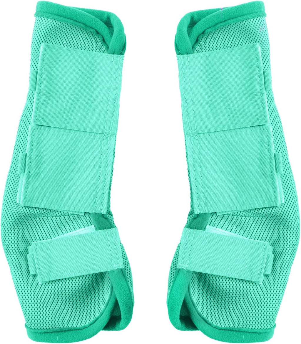Horse Fly Boots Set of 4, Breathable Mesh Fly Boots for Horses