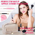 Upgrade 206pcs Disposable Makeup Applicators Kit, Mascara brush/Lip Applicators/Micro Applicator Brushes/Dual Sides