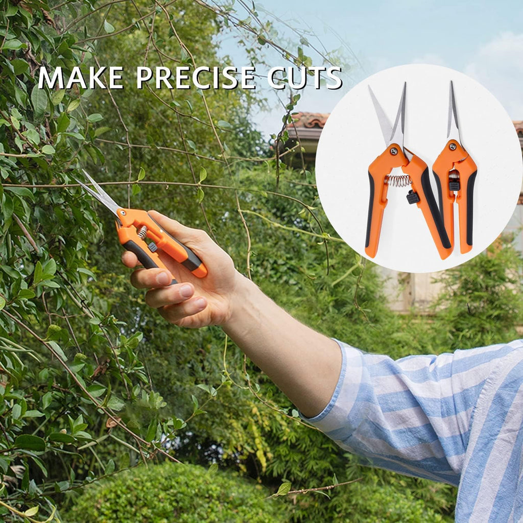 Pruning Shears, 3 Pack Garden Shears, Clippers Handheld, Stainless Steel Garden Snips, Pruners for Gardening