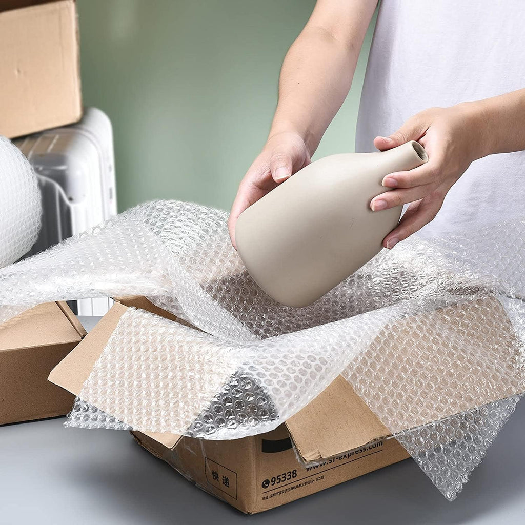Bubble Cushioning Wrap Roll, Sumono 12 Inch x 36 Feet Total Bubble Roll Perforated 12 Inch Included 10 Fragile
