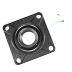 HQRP UCF211-32 Pillow Block Bearing 2-inch Bore, 4-Bolt Flange Mounted, Solid Base, Self-Alignment, Square