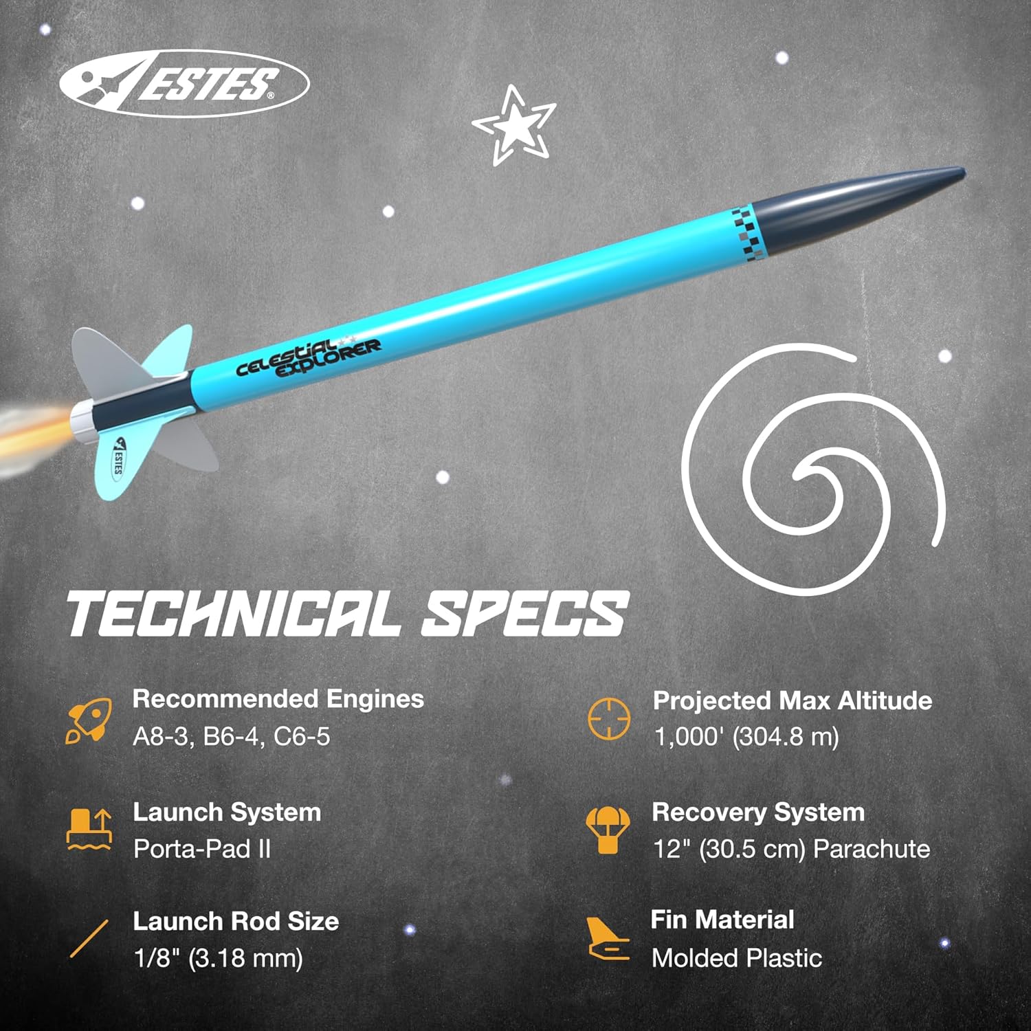 0689 Celestial Explorer Beginner Model-Rocket Kit