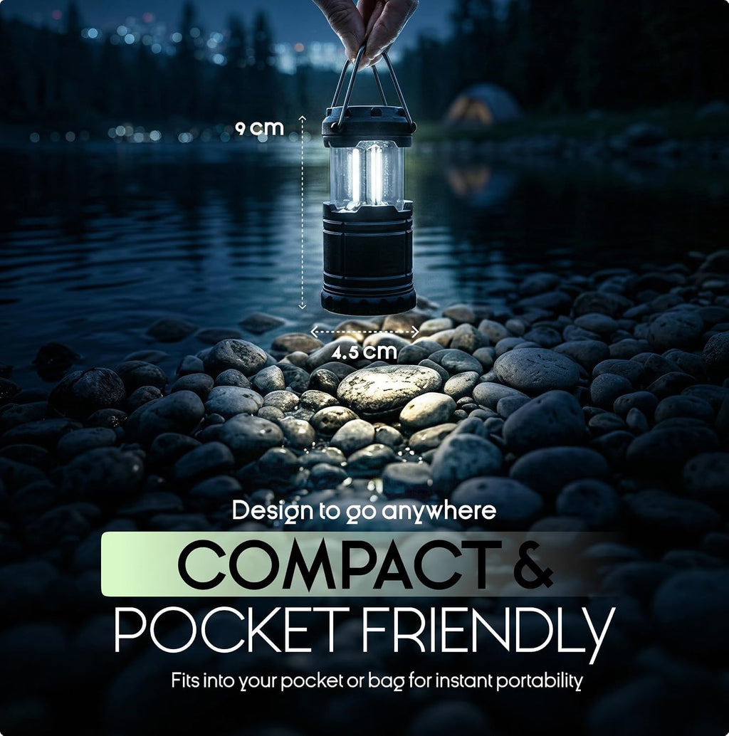 Camping Lights Lantern Flashlights, Battery Powered Operated Lamp Lanterns for Power Outages, Camping Essentials