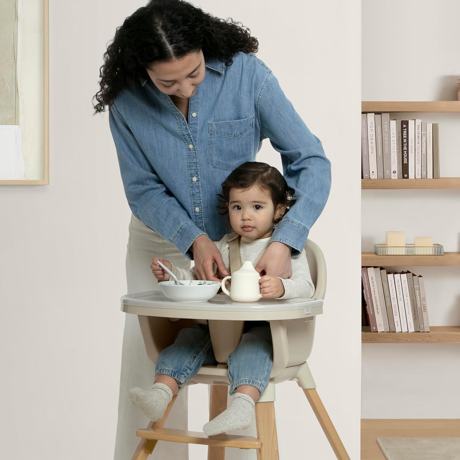 babyGap Otto 3-in-1 High Chair - High Chair Converts to Toddler Dinning Chair and Booster Seat - Dishwasher Safe Meal