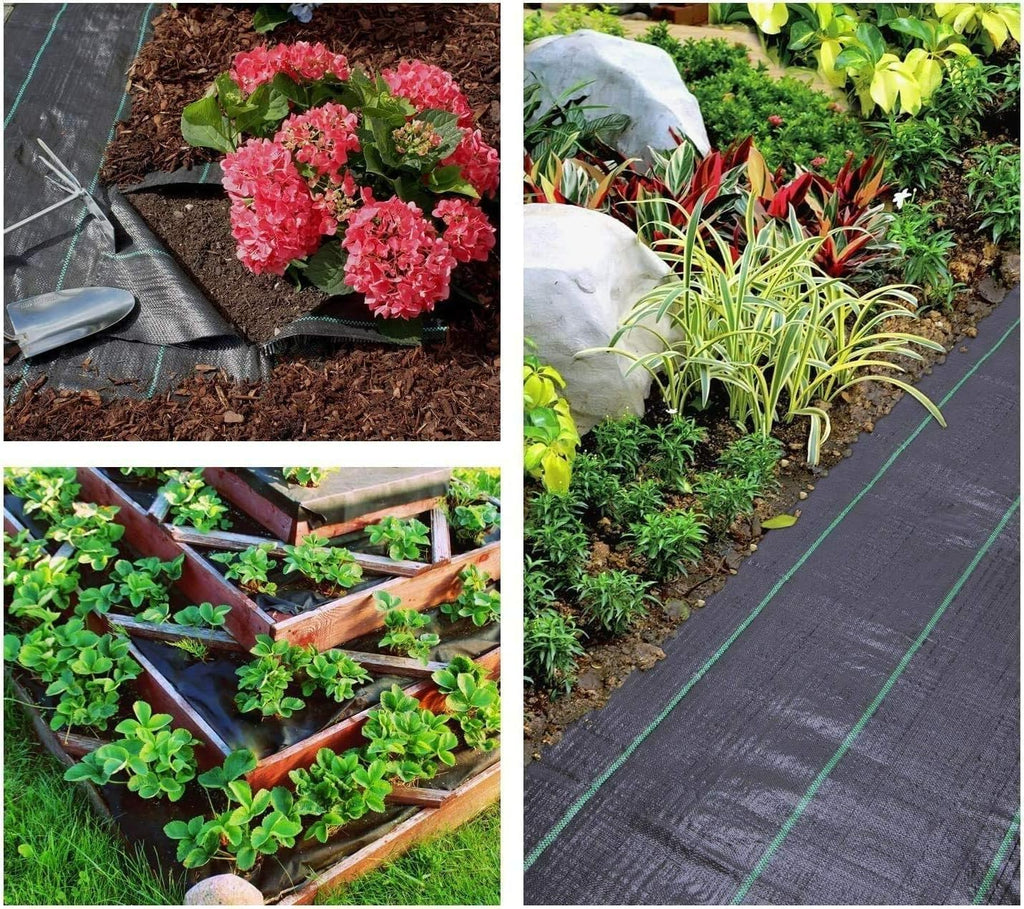 Weed Barrier Landscape Fabric Heavy Duty,3.2 OZ Premium Garden Ground Cover,1.4 ft X 50 ft Heavy Duty Weed Mat