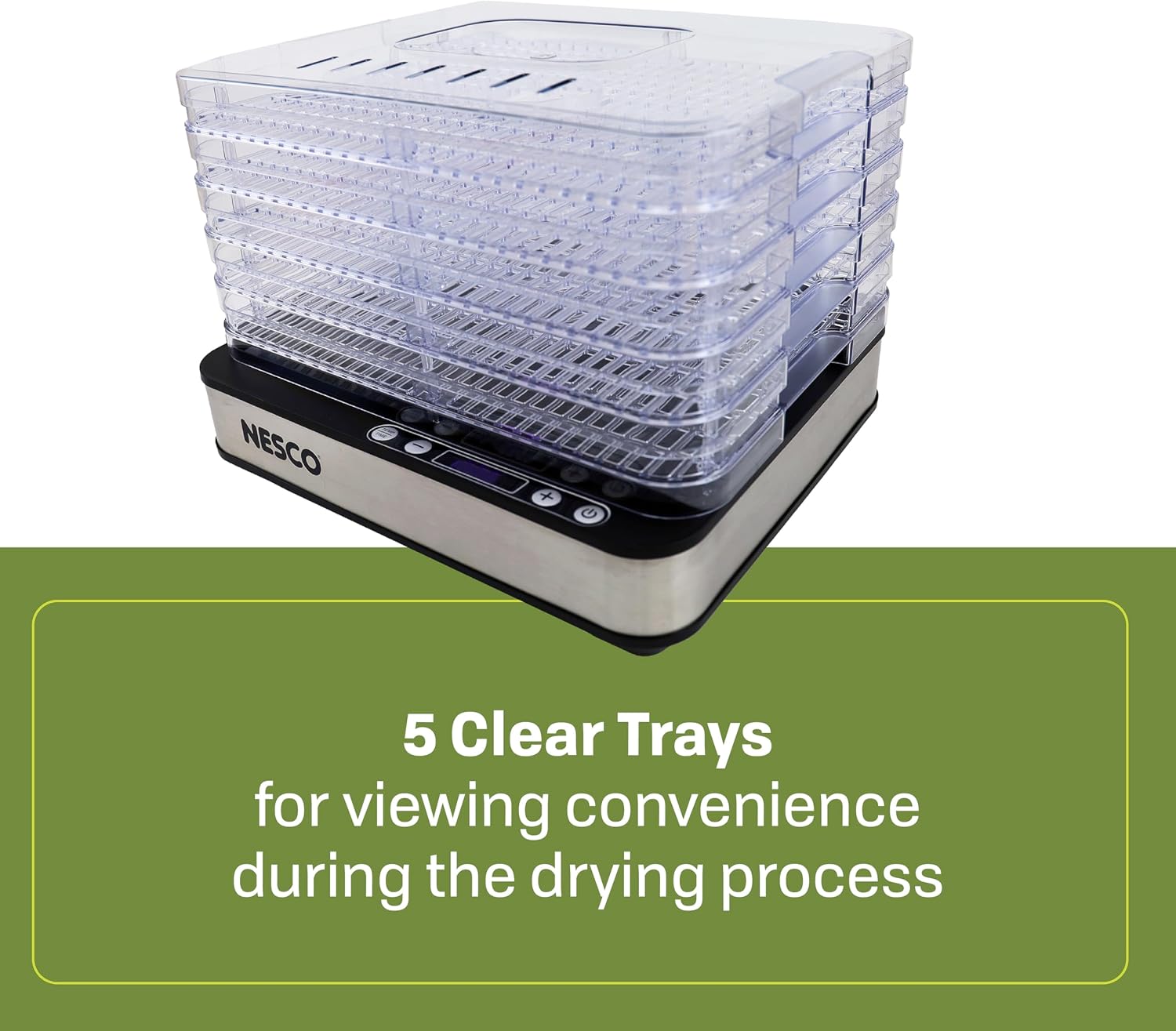 FD-5TC Snackmaster Food Dehydrator – 5 BPA-Free Trays, Adjustable Temp Control, Compact Design for Jerky, Fruit