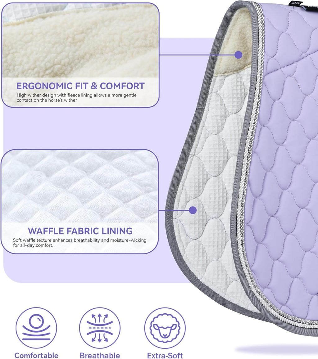All Purpose Saddle Pad, English Saddle Pad, Wither Contour