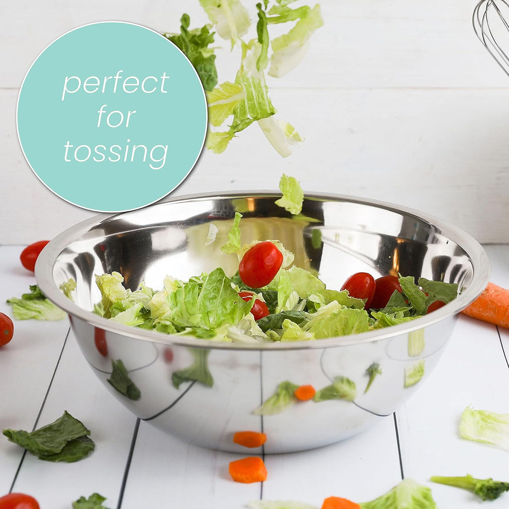 Meal Prep Stainless Steel Mixing Bowl (5-Piece Set) Home, Refrigerator, and Kitchen Food Storage Organizers |
