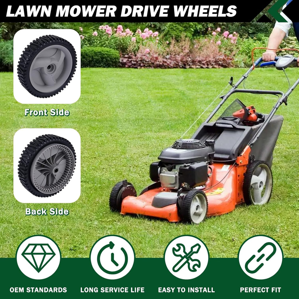 583719501 Lawn Mower Wheels 2 Pcs 8" Push Mower Front Drive Wheels Replace for 532403111 194231x460 401274X460