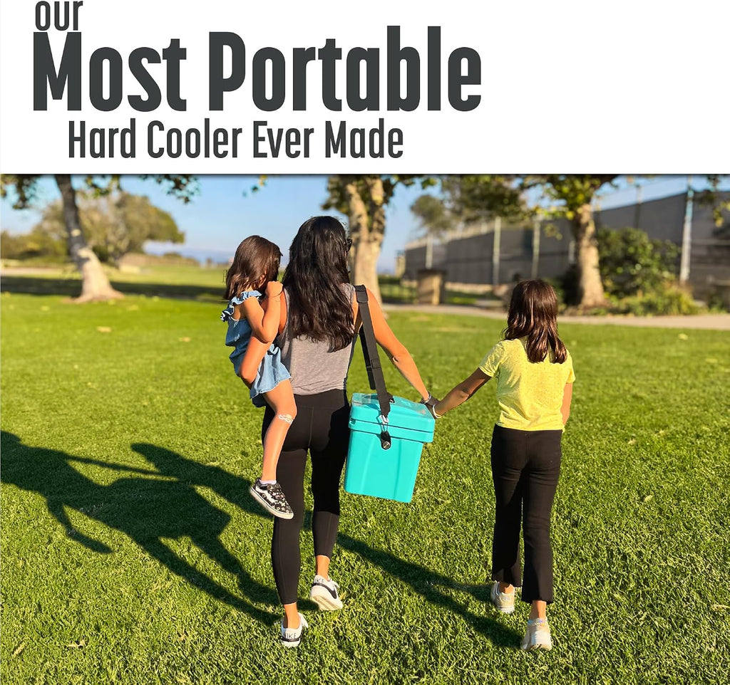 Viva 14QT Portable Hard Cooler – On‑The‑Go Personal Ice Chest for Everyday Use, Beach, Sports, Camping & Picnics