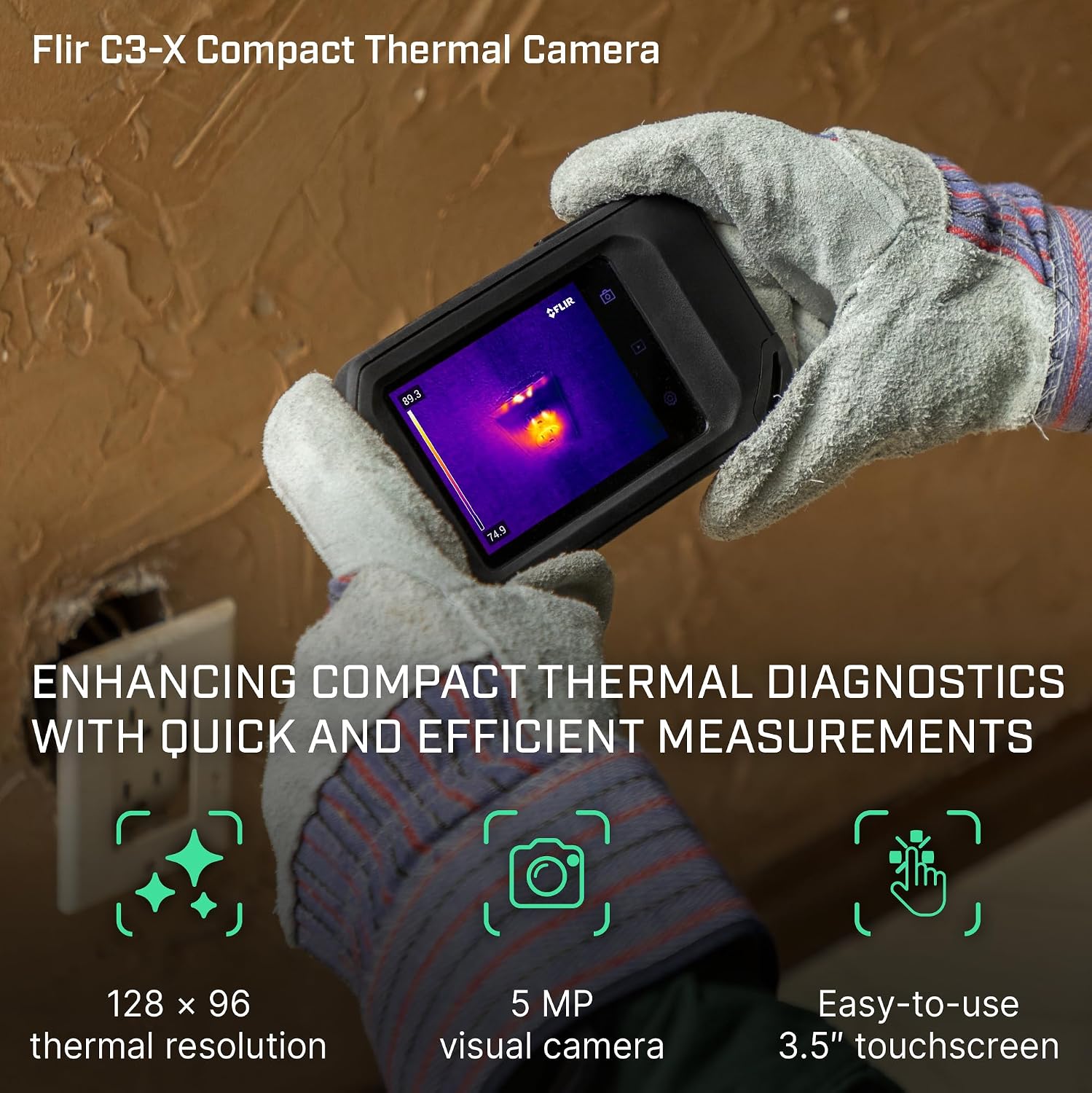 C3-X Compact Thermal Imaging Camera, WiFi, 128x96 MSX, Ignite