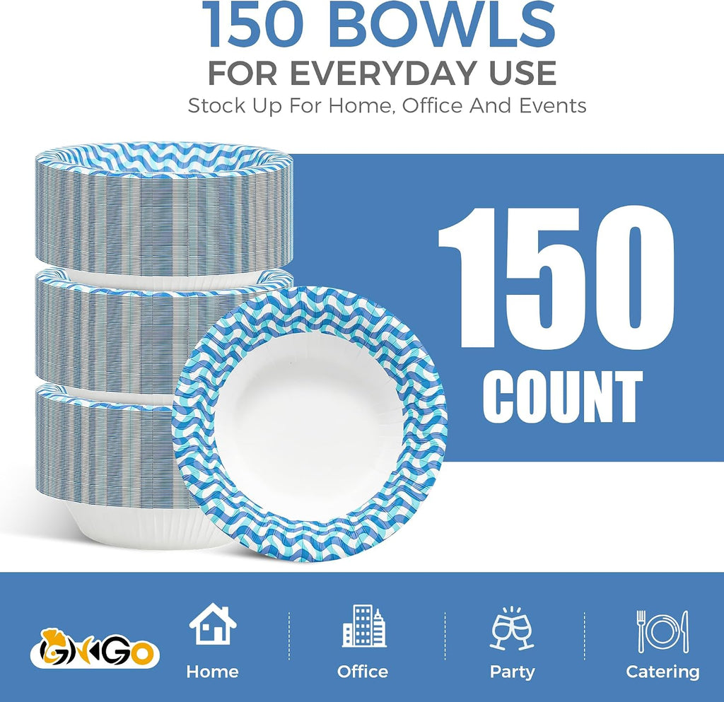 150 Count Paper Bowls 20 oz