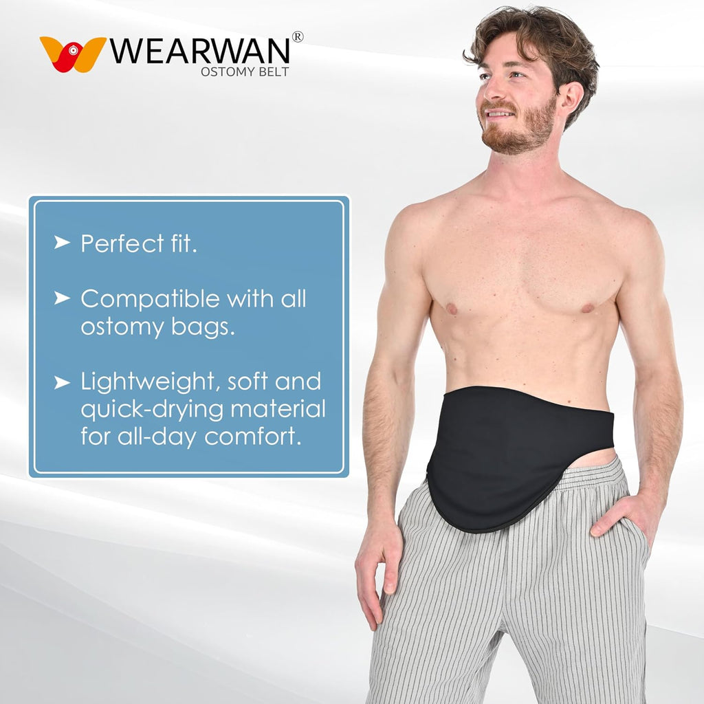 Ostomy Belt | Leak & Odor Protection | Abdomen Ostomy Bag Covers for Men and Women | Sports and Daily Life