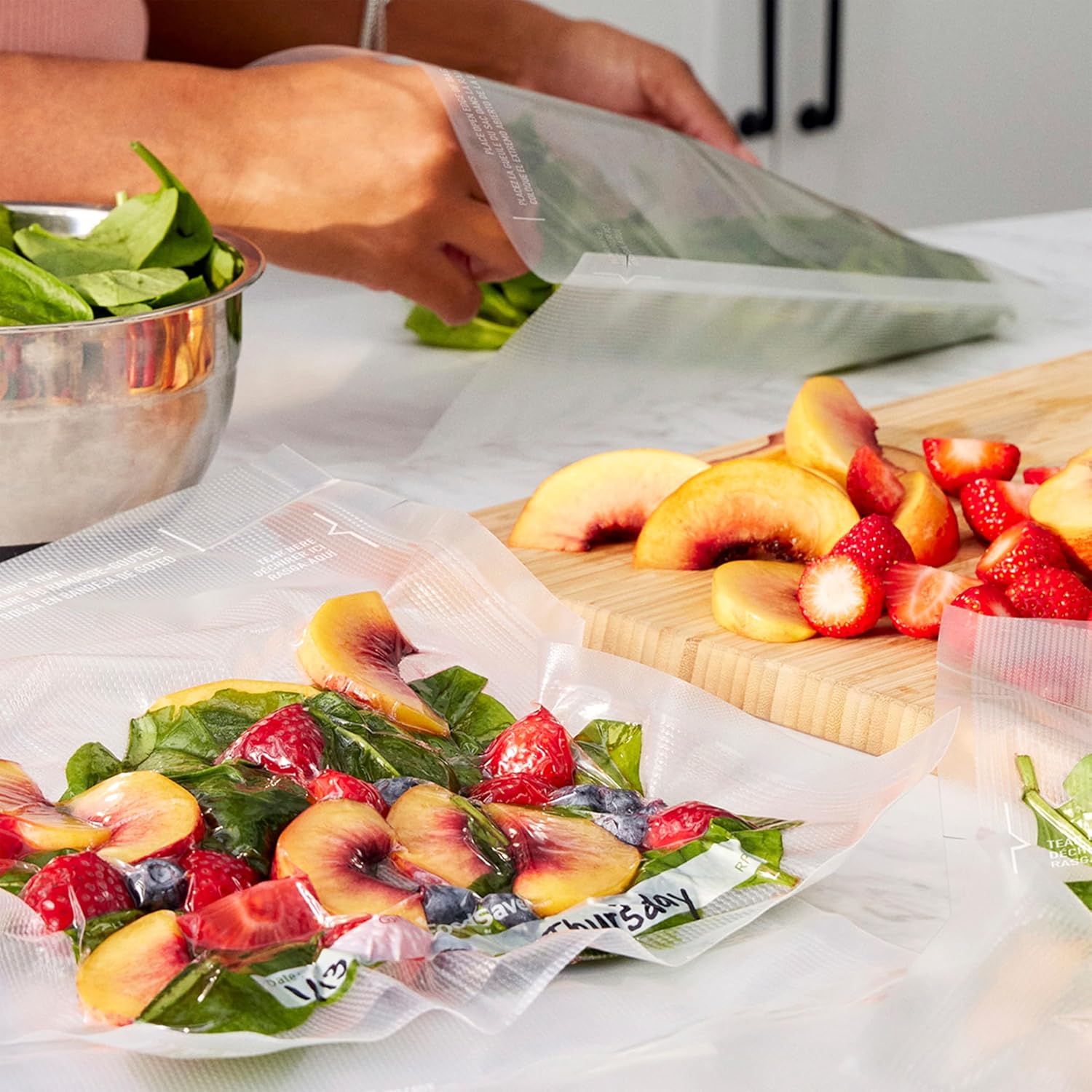 Custom Fit Vacuum Sealer Rolls, Airtight Food Storage and Sous Vide Rolls, BPA-Free, 11 x 16' (Pack of 3)