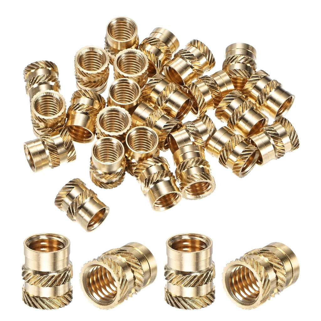 M METERXITY 20-Pack Threaded Inserts M8x12x10mm Brass