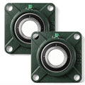2pcs UCF211-32 Square Pillow Flange Bearing, 2" Bore 4-Bolt Cast