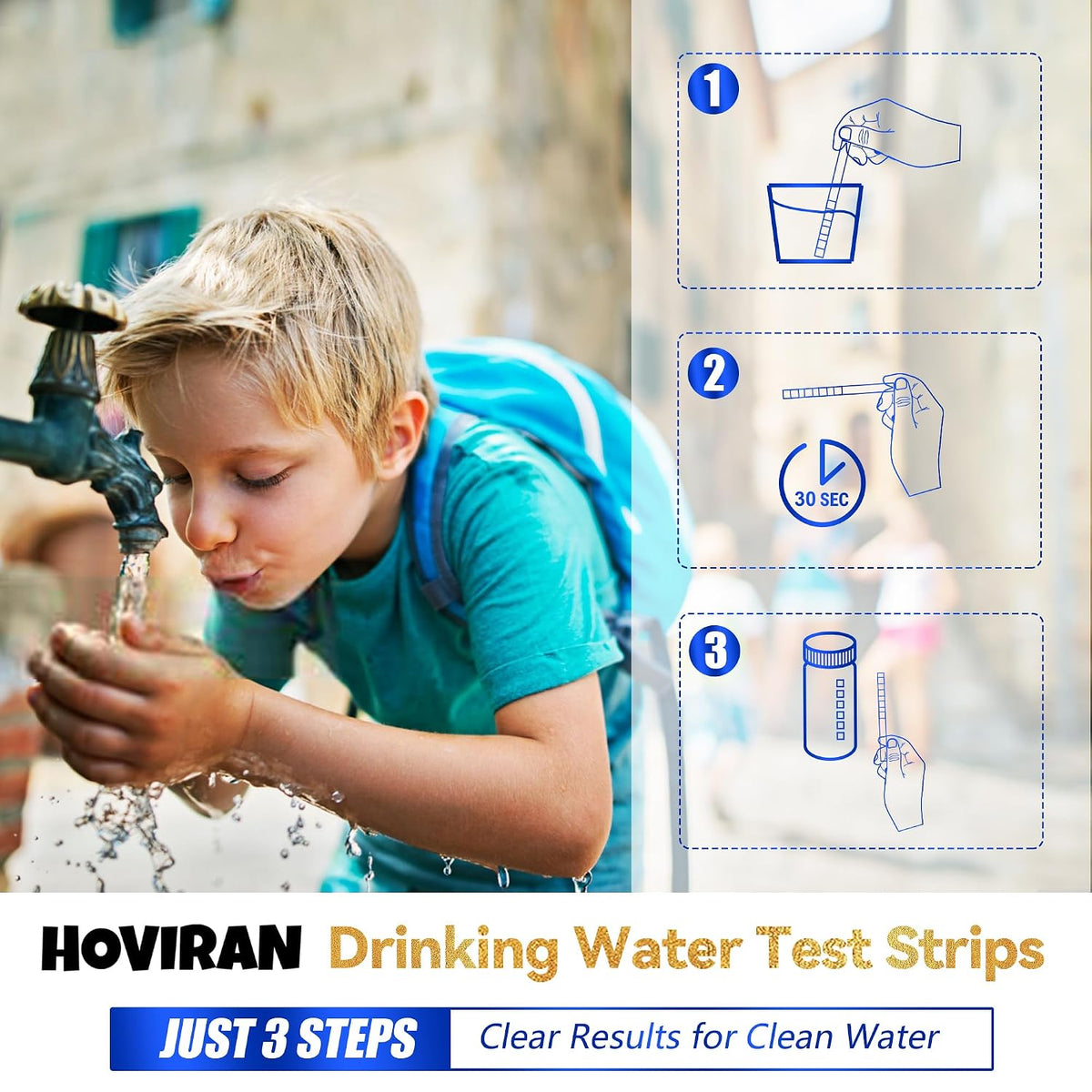 Drinking Water Test Strips 125ct 18 Parameters, Home Water Test Kit