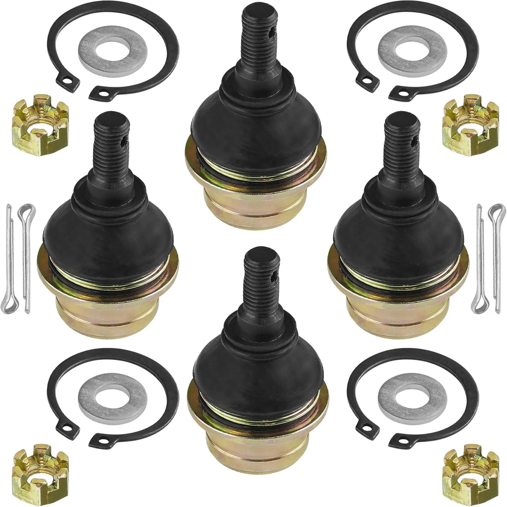 Caltric 4 Upper and Lower Ball Joints Compatible With Suzuki Kingquad LT-A750X LTA750X 2008-2026
