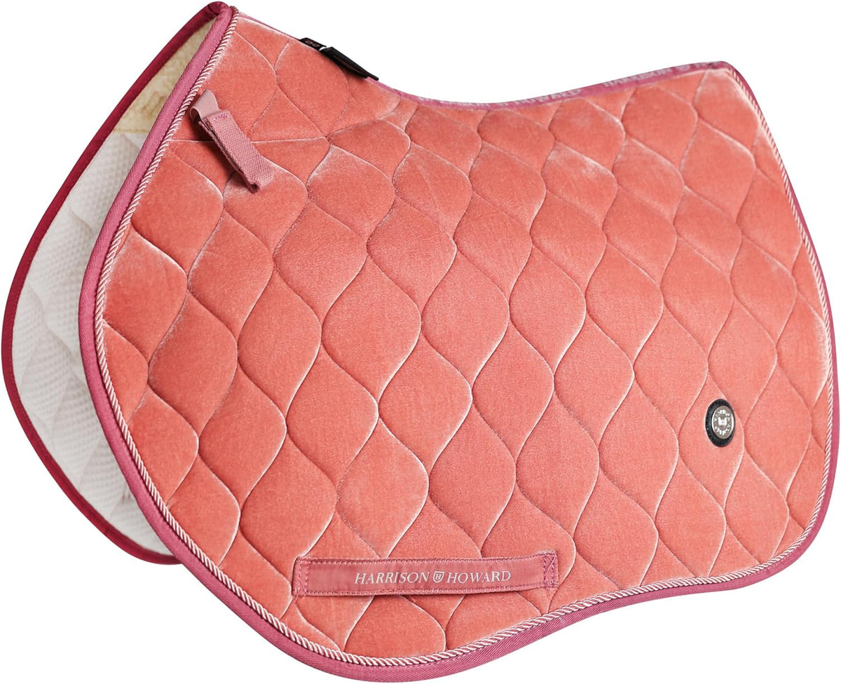Close Contact Horse Saddle Pad for Jumping, w/Velvet Hue