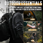 Multitool Camping Hatchet Tactical Axe with Hammer | Detachable High Carbon Steel Survival Hatchet Axe for Bushcraft