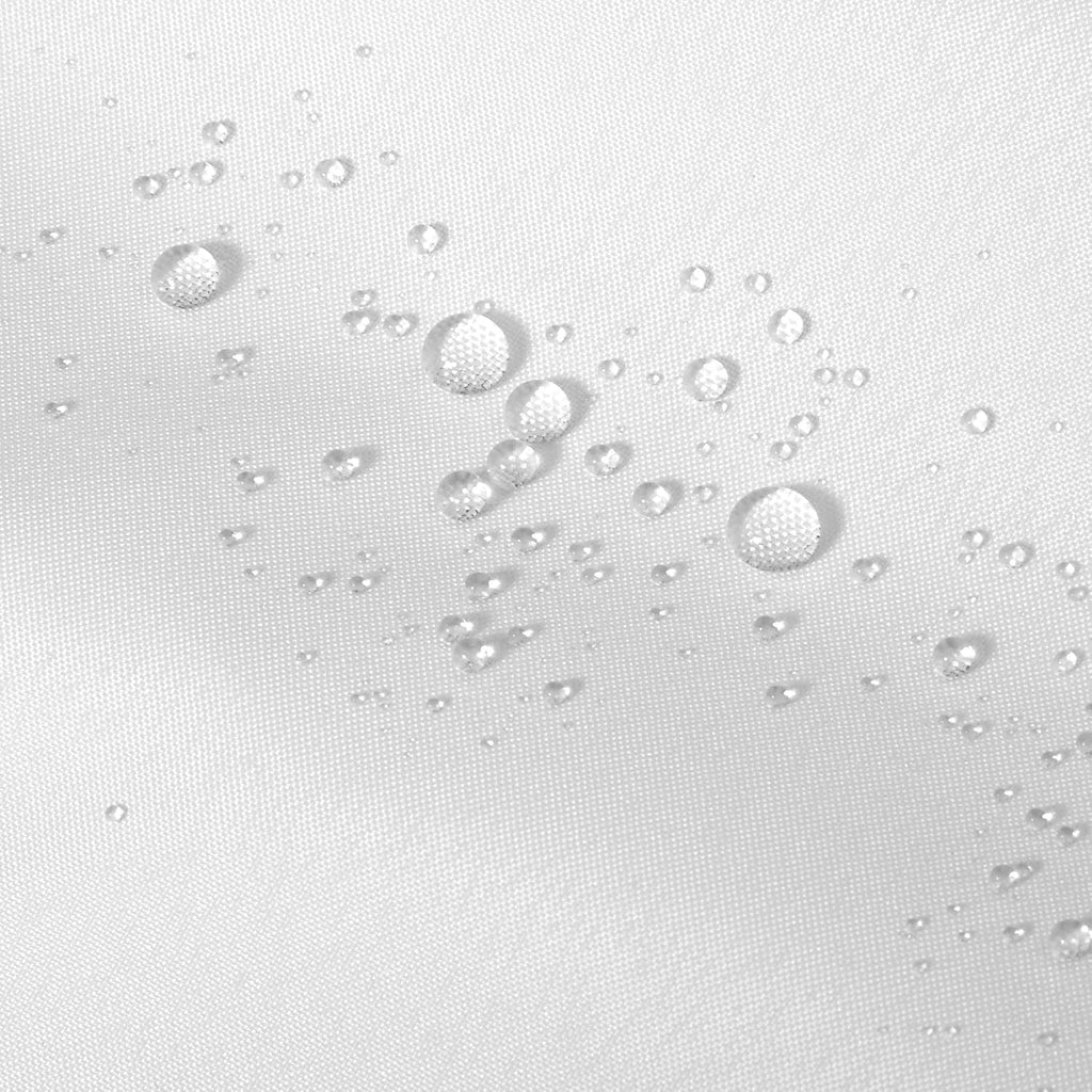 Waterproof Fabric Shower Curtain or Liner White, 72x72 | 3 Magnets, Soft Cloth & Hotel Quality, Machine Washable