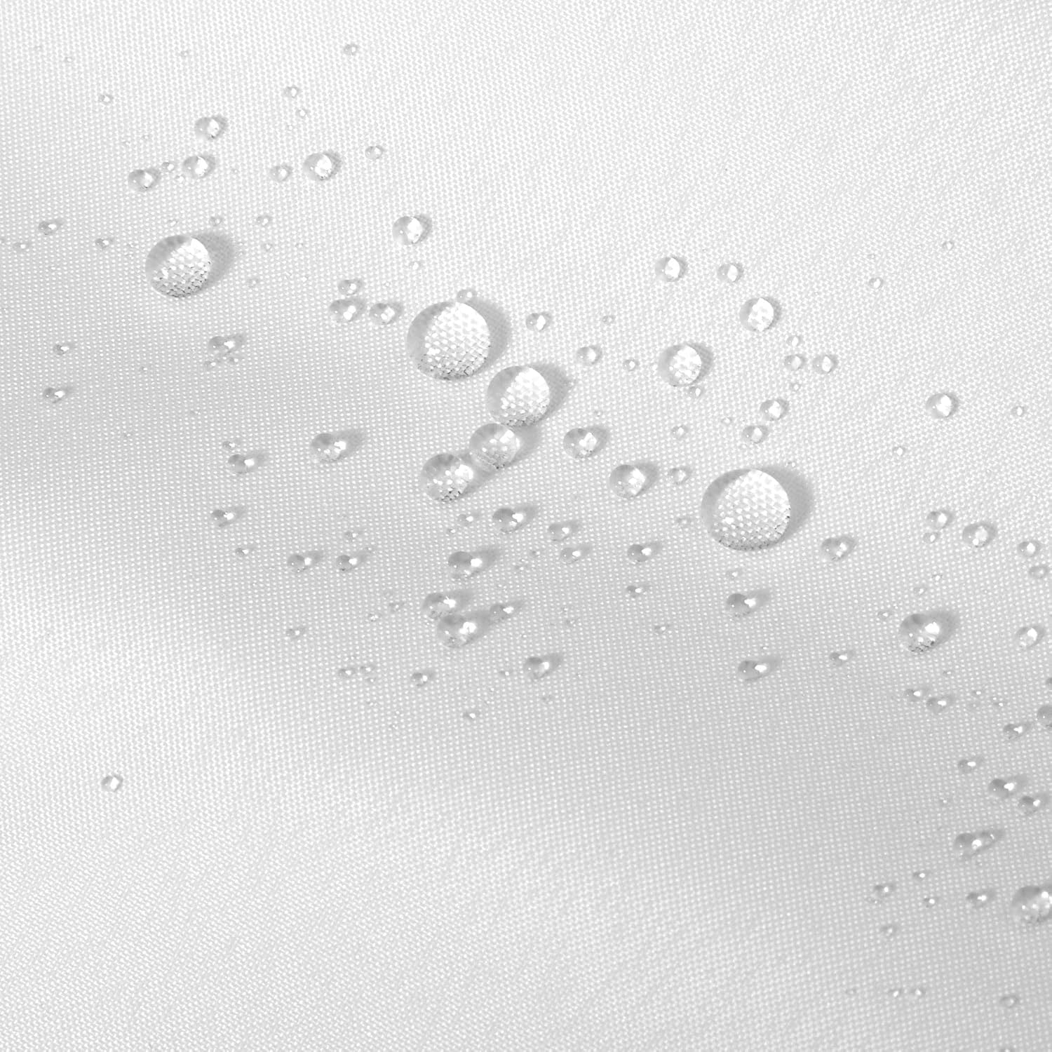 72x78 Long Waterproof Fabric Shower Curtain or Liner White | 2 Magnets, Soft Cloth & Hotel Quality, Machine Washable