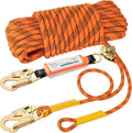 TRSMIMA Roofing Fall Protection Rope - 100ft Safety Rope for Roofing | Fall Protection Rope Heavy Duty Harness Safety