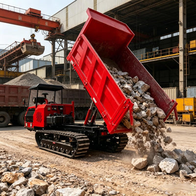 Crawler Dumper, Off Road Tracked Dumper, Mini Dumper – Heavy Duty Tracked Dumper for Mud Snow Sand Transport Machine