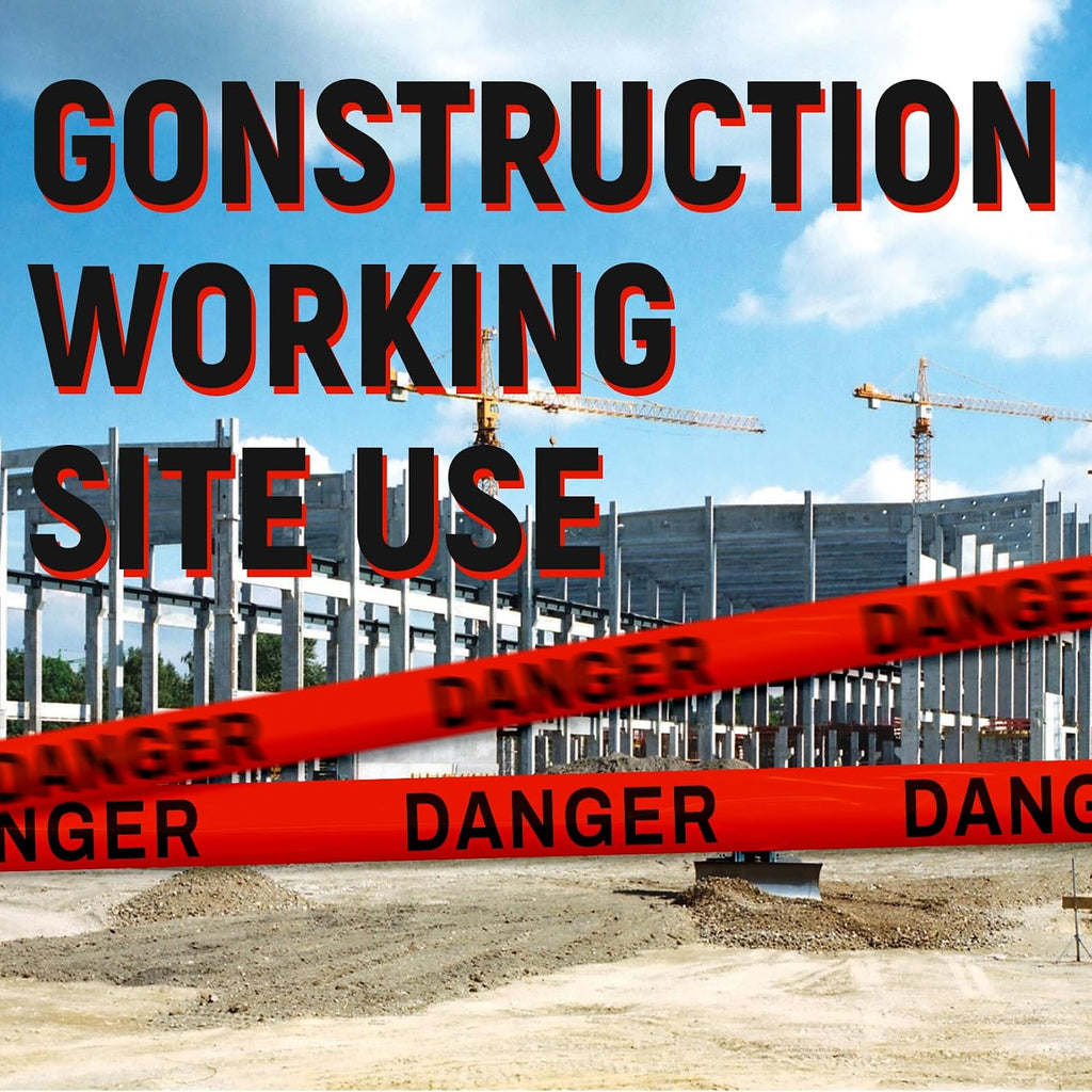 Red Danger Tape Roll Do Not Enter Barricade Tape 3-Inch by 1000-Feet, Premium Construction Tape Red Color Caution