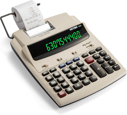 1310 Big Print Printing Calculator, 12-Digit LED Display, Fast Ink-Free Printing (8.0 LPS), Cost/Sell/Margin Keys