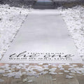 Song of Solomon Aisle Runner with White Rose Petals - 201 Pieces