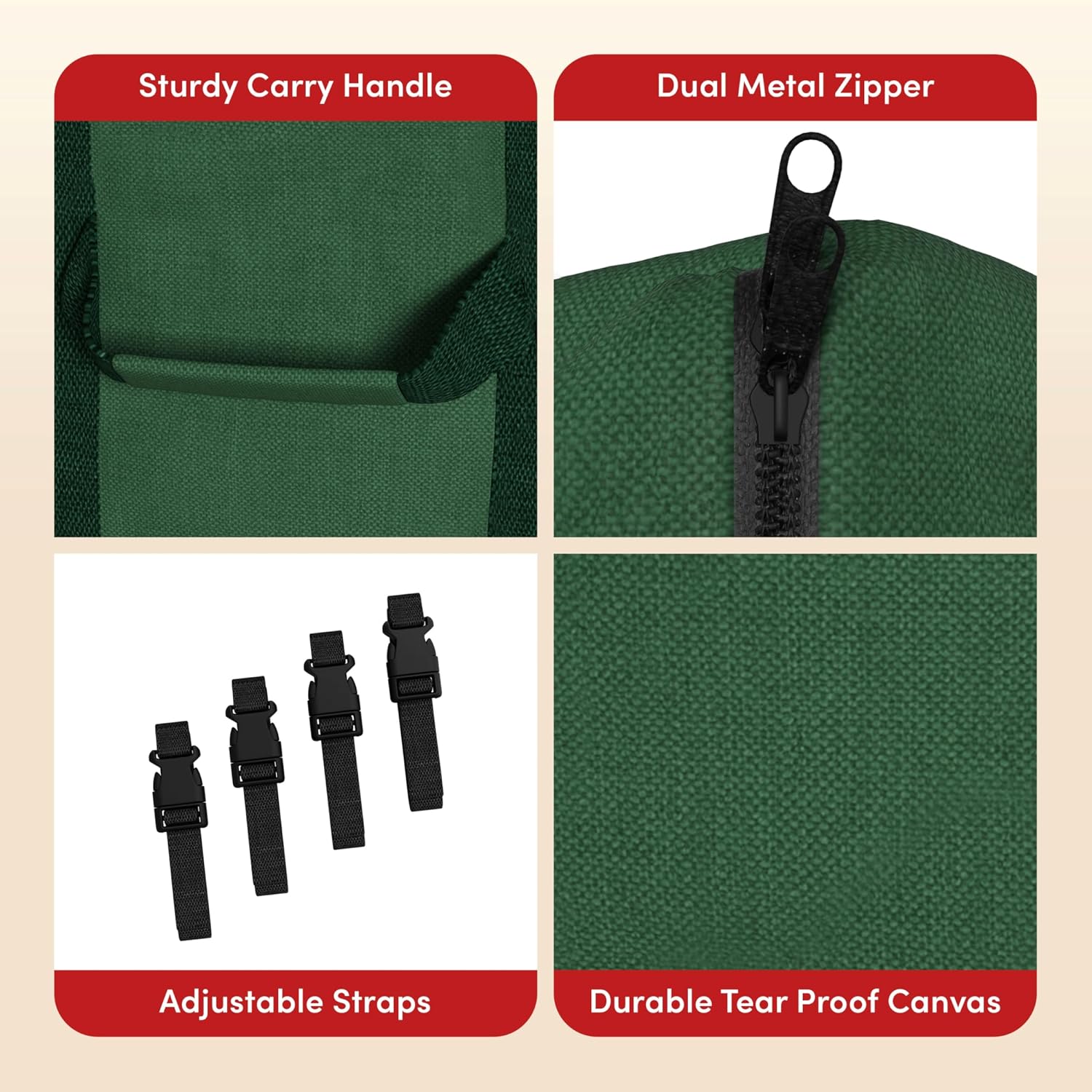 Christmas Tree Storage Bag - Storage Bags for 9FT Disassembled Artificial Trees, Seasonal Decor, Packing, Moving, and