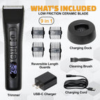 Beardscape V1 Cordless Beard Trimmer for Men with Ceramic Blade, Black