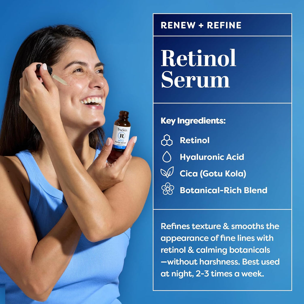 Face Serum Duo - Vitamin C Serum & Retinol Serum for Face - AM & PM Anti Aging Skincare Routine - Brightening &
