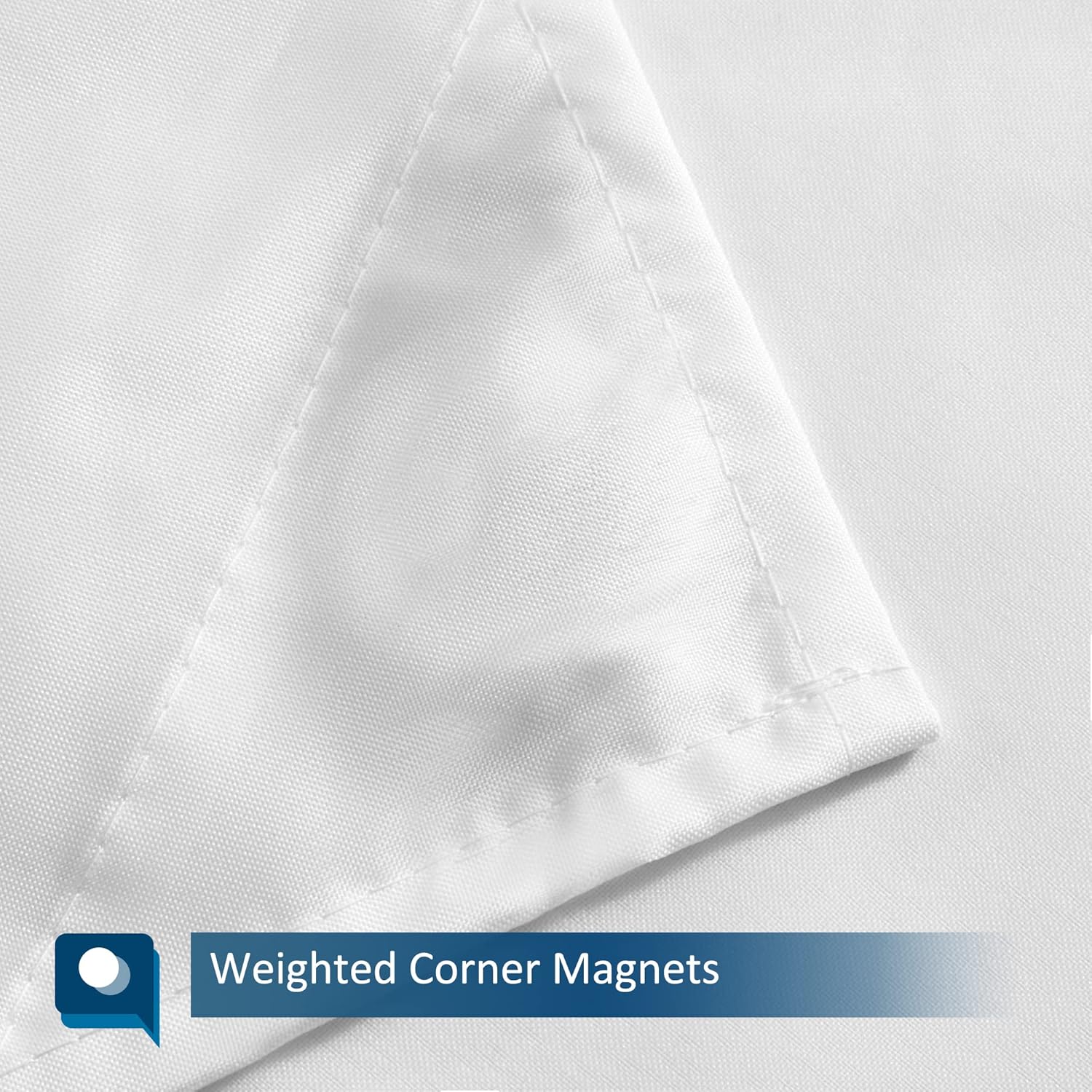 Waterproof Fabric Shower Curtain or Liner White, 72x72 | Soft Microfiber Cloth, Waterproof, Hotel Quality, Machine