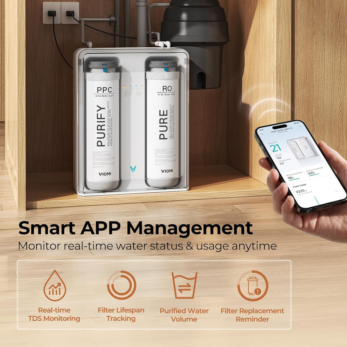 Pure B6W 600GPD Under-Sink Tankless Reverse Osmosis Water Filtration