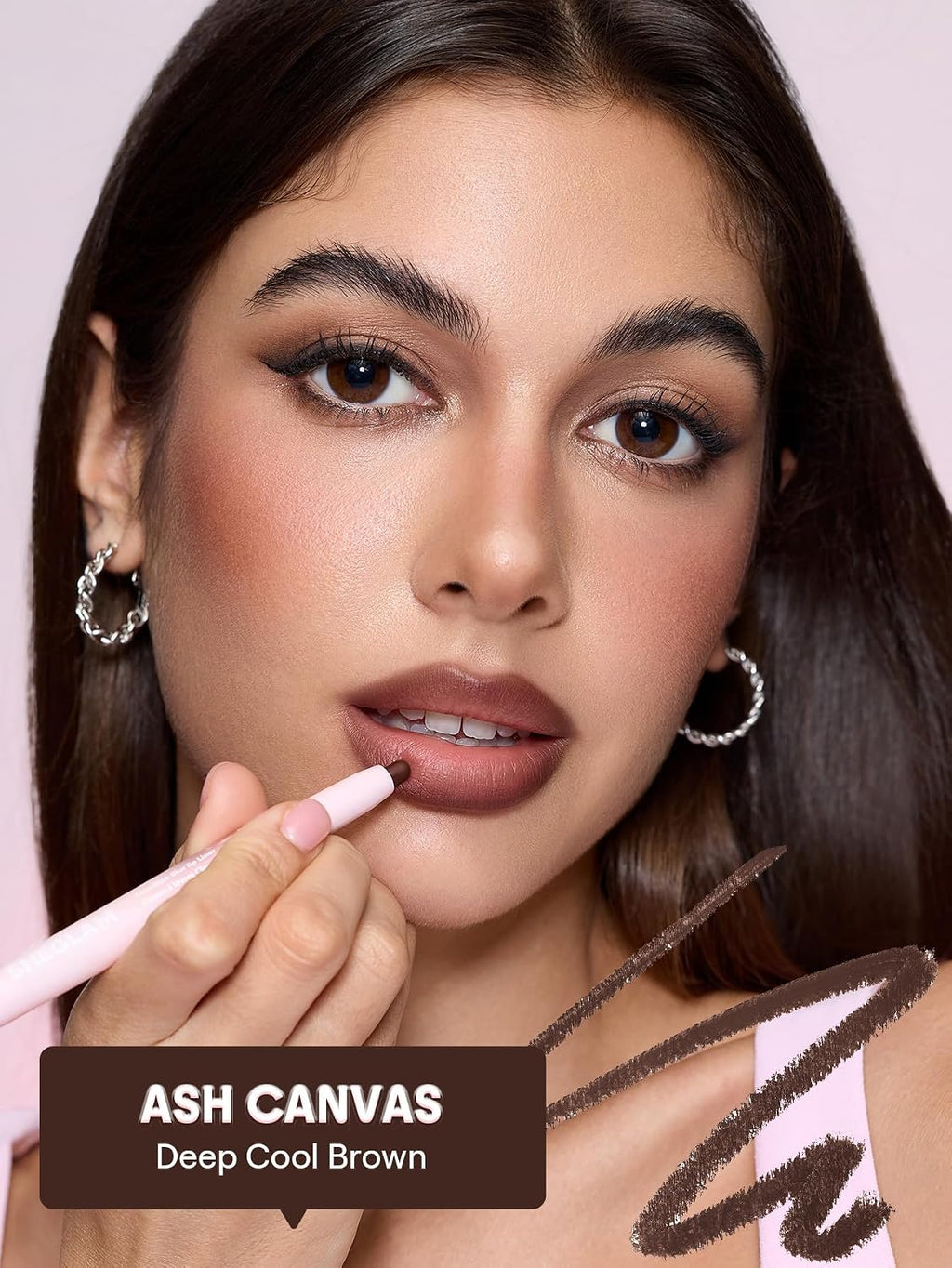Cloudline Blur Lip Liner Long Lasting,Vegan & Cruelty-Free Lip Stain-Ash Canvas