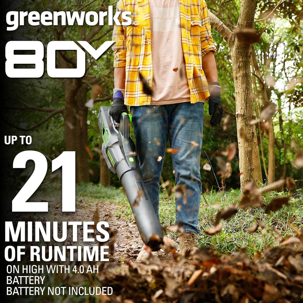 80V Electric Leaf Blower, 730 CFM, Tool Only