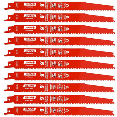 10 Pack 9 Inch 8/14TPI Reciprocating Saw Blades for Diablo Sawzall Blades