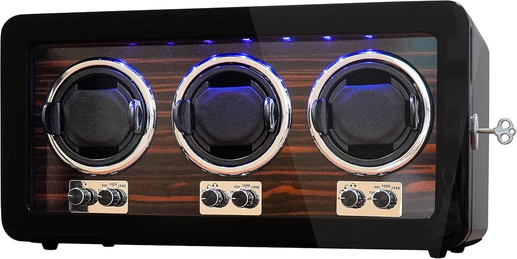 Oryx Watch Winders for 3/6 Automatic Watches Wooden Rotating Watch Case | Watch Shaker for Rolex 15 Rotation Modes
