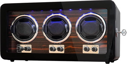 Oryx Watch Winders for 3/6 Automatic Watches Wooden Rotating Watch Case | Watch Shaker for Rolex 15 Rotation Modes