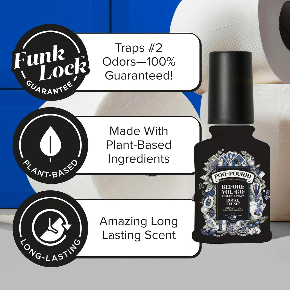 Before-You-Go Toilet Spray, Royal Flush, 2 Fl Oz