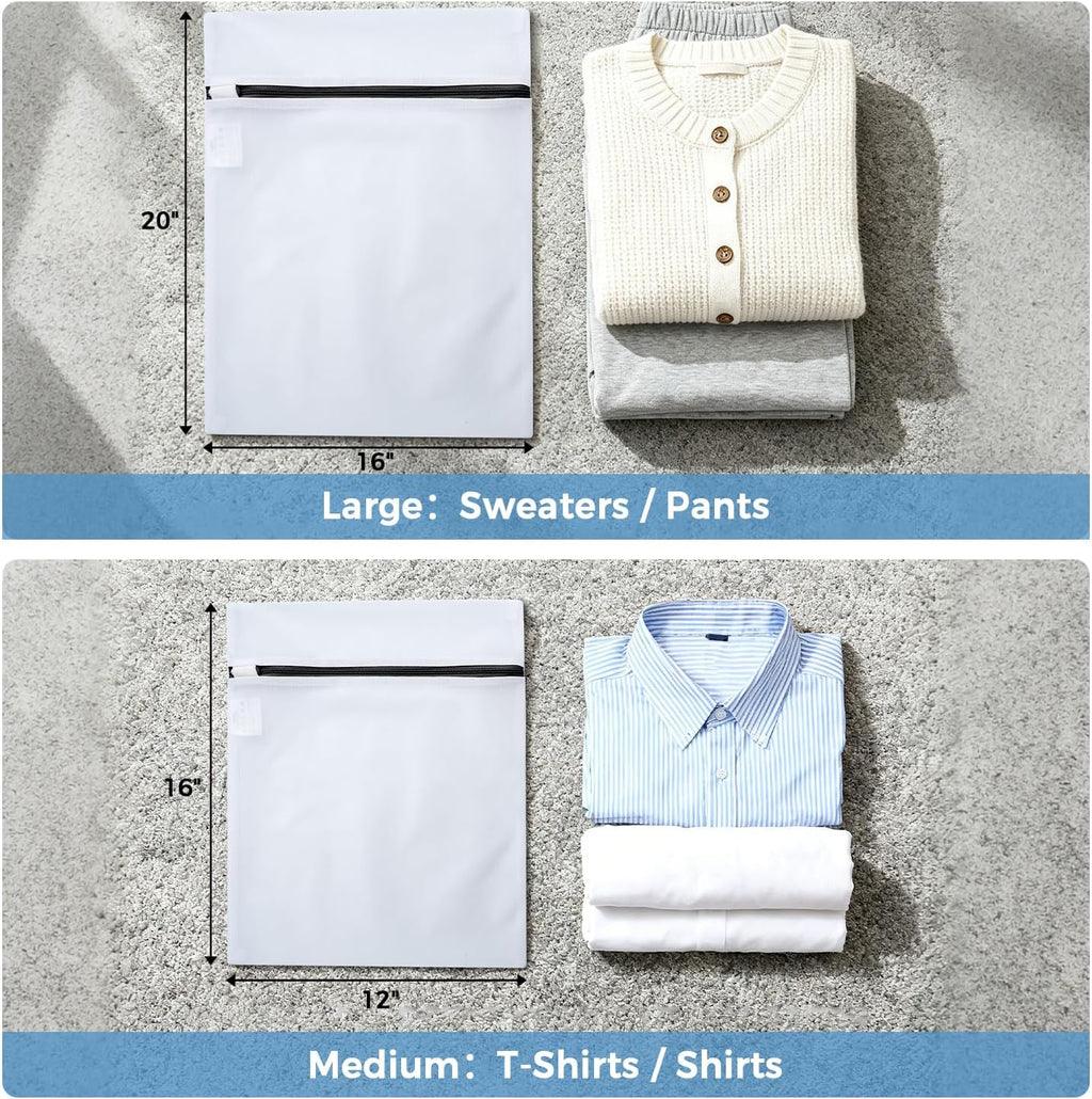 Laundry Bags Mesh Wash Bag for Intimates Lingerie and Delicates,6Pcs(3L,3M)